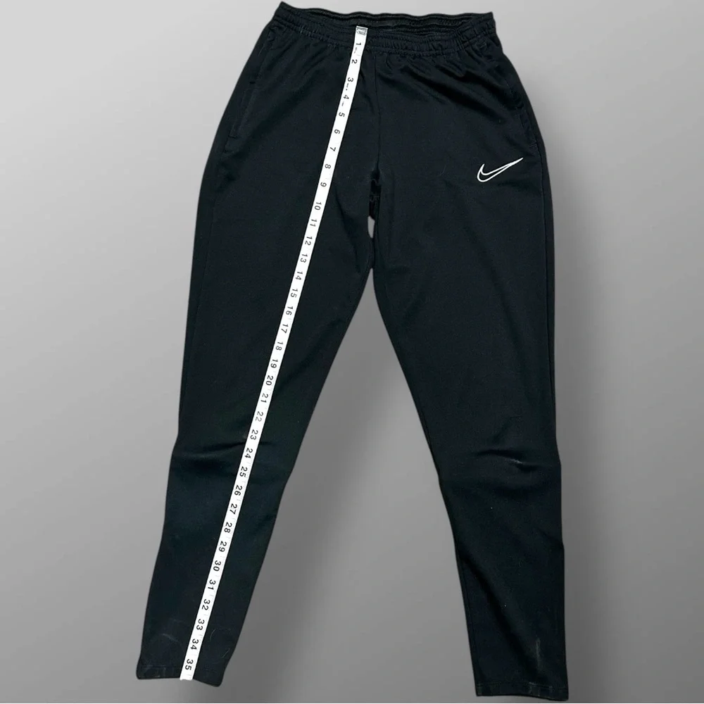 Nike Dri-FIT Black Athletic Pants Women S Elastic Drawstring Zip Ankle Pockets - Picture 7 of 11